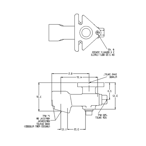 迪士尼3彩乐园 S和ing Systems - 209系列 Flange 沙子的陷阱