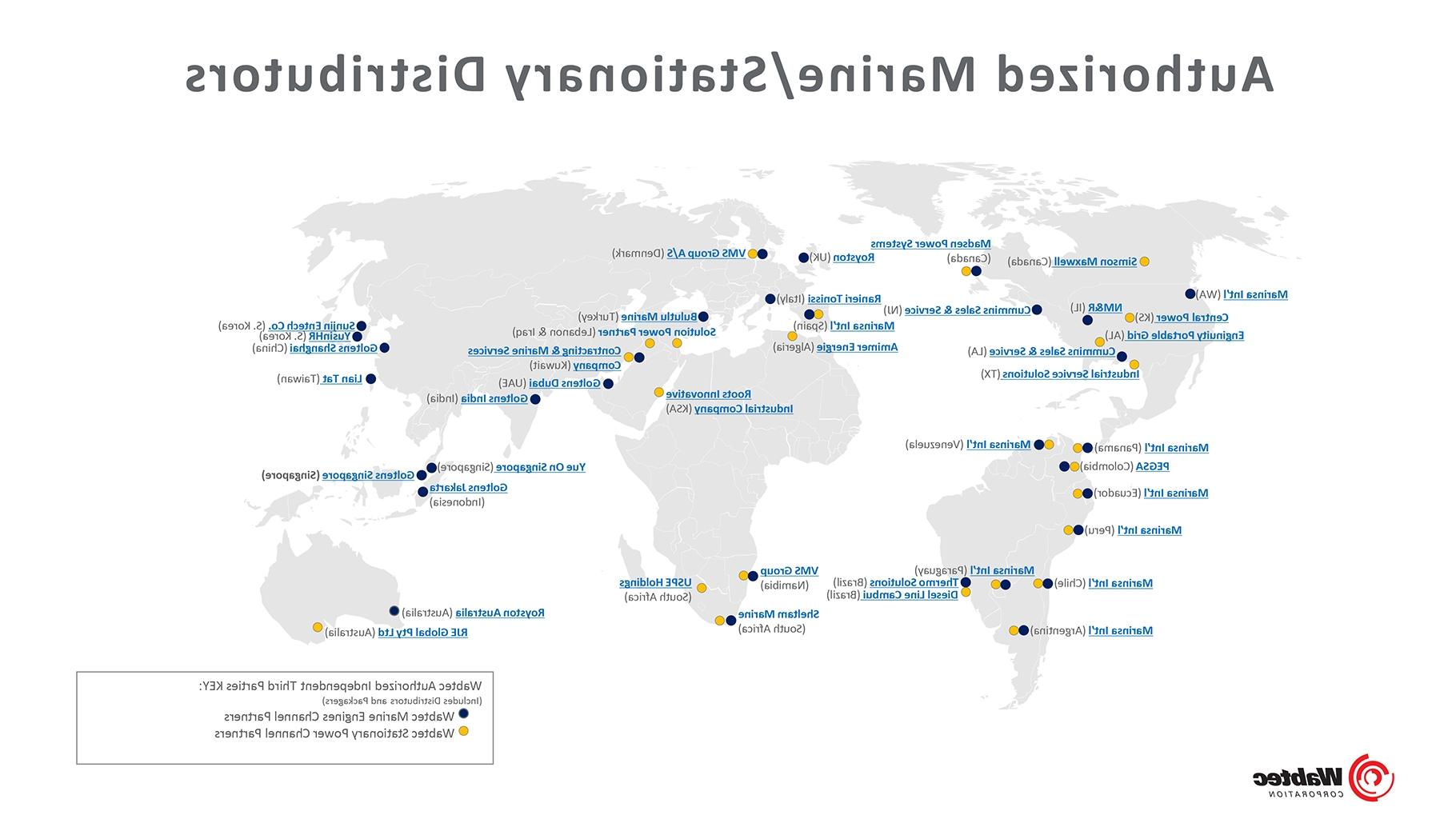 Authorized Diesel Engine Partners Parts & Service Map︱Wabtec Corporation